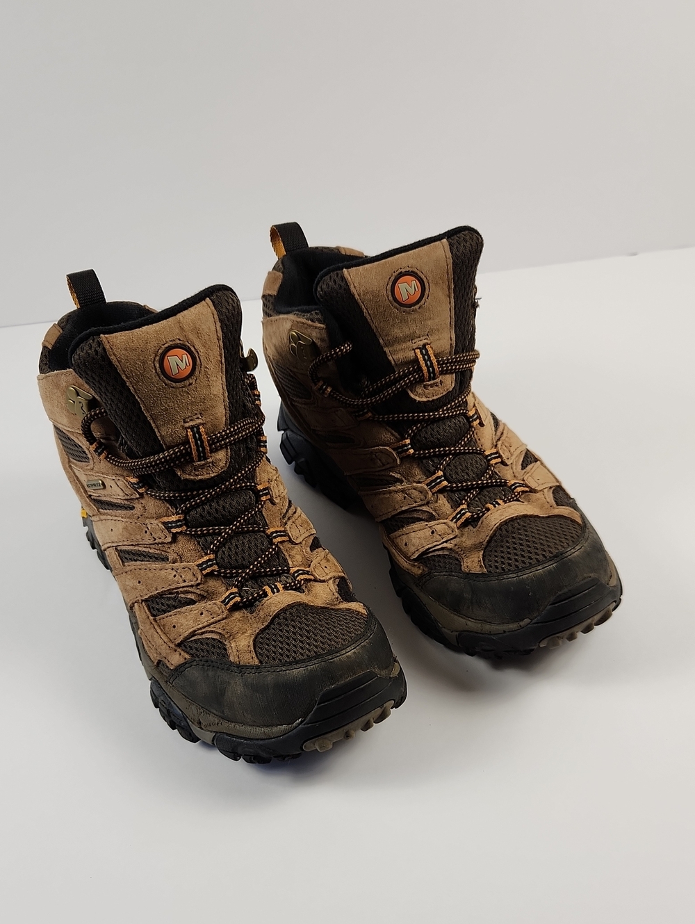 Merrell Tan and Black Men's Trail Hiking Boots Size 9